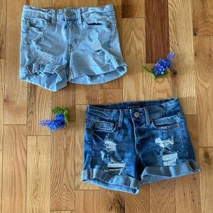 AEROPOSTALE Low rise midi Jean shorts 2 Pcs/bundle